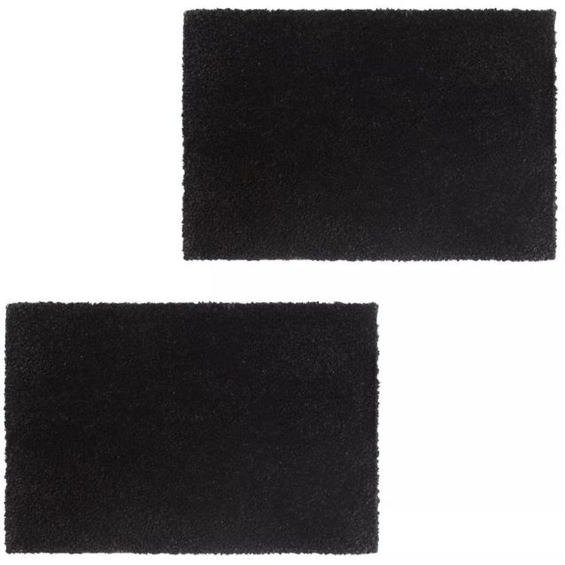 Kuramatot 2kpl 17mm 50x80cm kookoskuitu musta