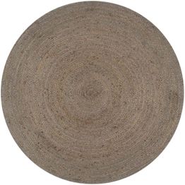 Juuttimatto Ø90cm käsinkudottu harmaa