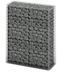 Gabion/kivikori kansilla galvanoitu vaijeri 100x80x30cm