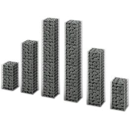 Gabion-/kivikorisarja 6kpl galvanoitu vaijeri eri kokoja