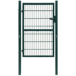 Aitaportti yksiovinen vihreä 106x210cm