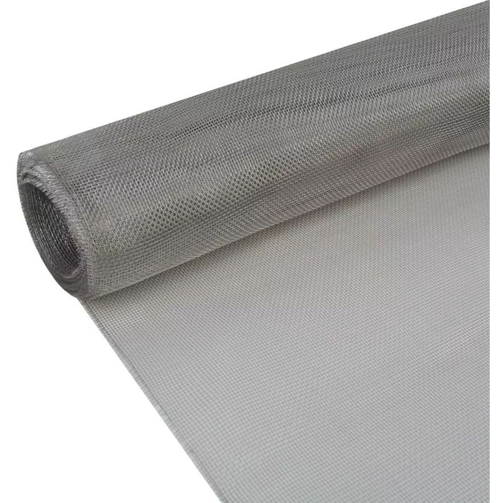 Verkkosuoja ruostumaton teräs 100x1000cm hopea