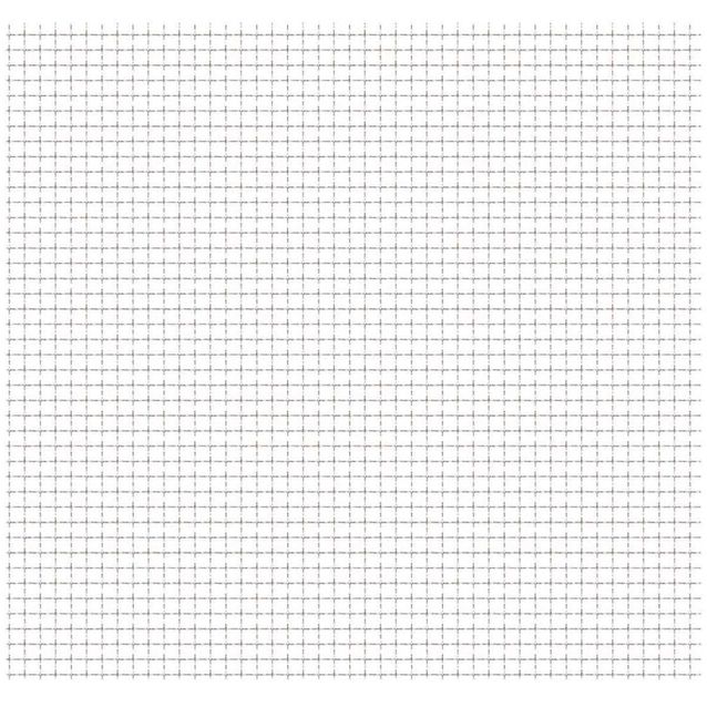 Puutarhan verkkoaita, ruostumaton teräs, 100x85cm, 21x21x2.5mm