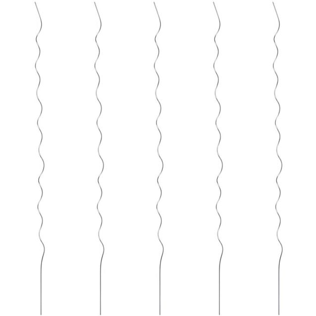 Kasvituet 5 kpl, spiraali, 110 cm, galvanoitu teräs