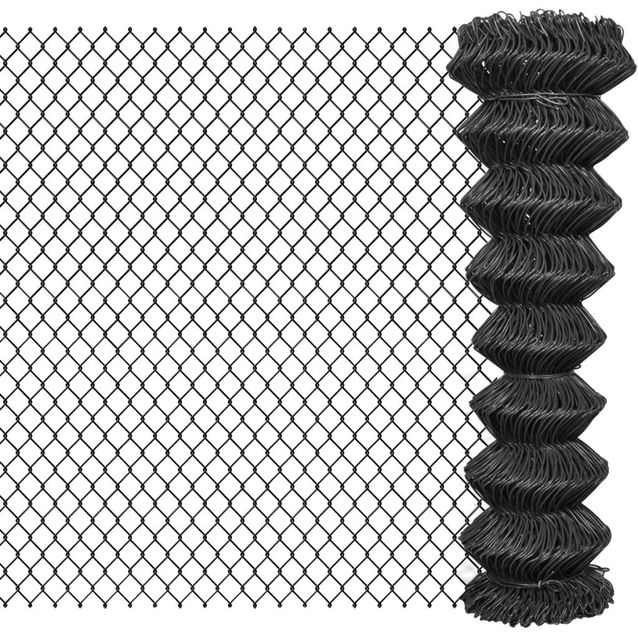 Verkkoaita, teräs, 25x1.5m, harmaa