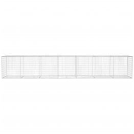 Gabionseinä kannella galvanoitu teräs 600x50x100cm