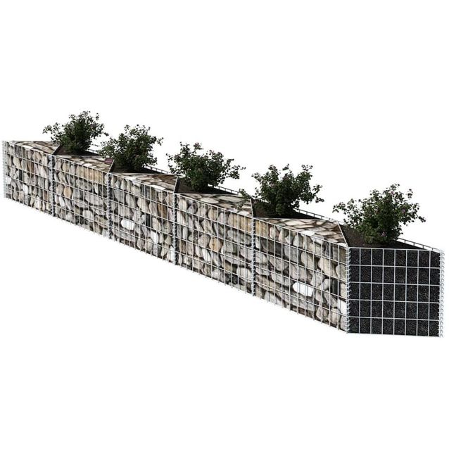 Kivikori, galvanoitu teräs, 300x30x50cm