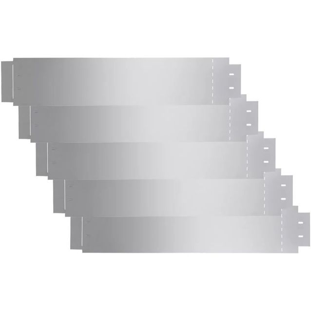 Nurmikkoaita, 5kpl, galvanoitu teräs, 100x20cm