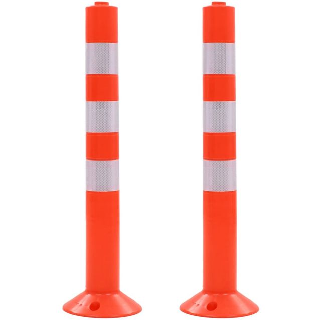Liikenteenohjaustolpat fineprice, 2kpl, muovi, 75 cm