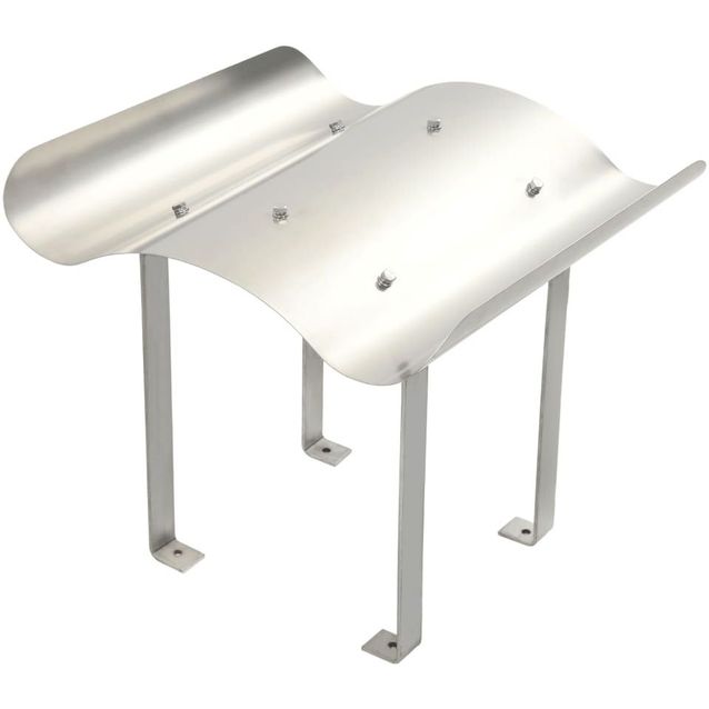 Piipunhattu 60x60x38cm, ruostumaton teräs, hopea