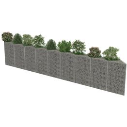 Kivikoriseinä galvanoitu teräs 630x30x100cm