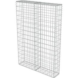 Kivikoriseinä kansilla galvanoitu teräs 100x20x150cm