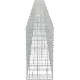 Kivikoriseinä kansilla galvanoitu teräs 900x50x100cm