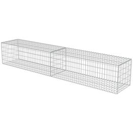 Kivikoriseinä kansilla galvanoitu teräs 300x50x50cm