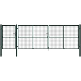 Puutarhaportti teräs 500x150cm vihreä