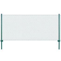 Verkkoaita tolpilla teräs 25x1m silmäkoko 50mm vihreä