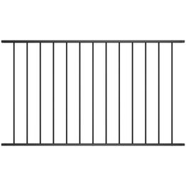 Aitapaneeli jauhemaalattu teräs 1.7x0.75m musta