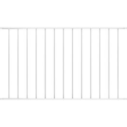 Aitapaneeli jauhemaalattu teräs 1.7x0.75m valkoinen