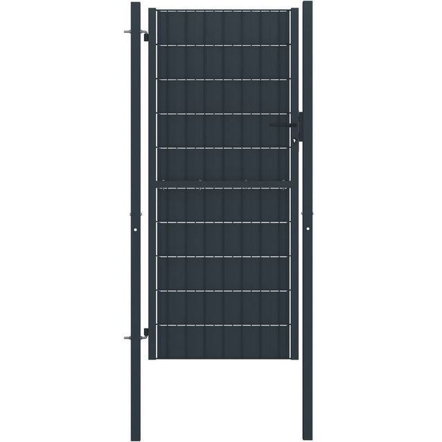 Pihaportti, teräs, 100x164cm, antrasiitti