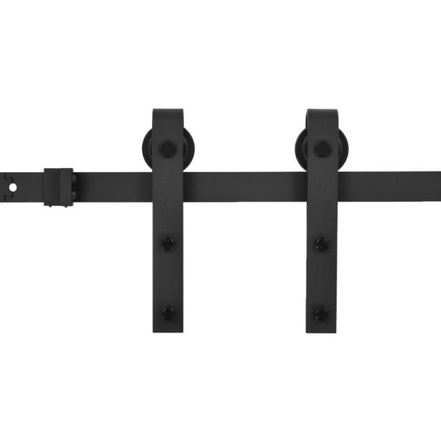 Liukuoven asennussarja malli 3, leveys 200 cm, musta