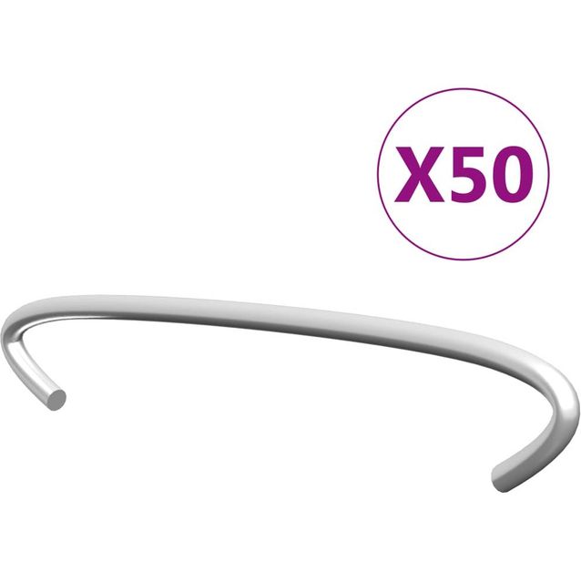 Kivikorien koukut, 50kpl, galvanoitu teräs, 10cm