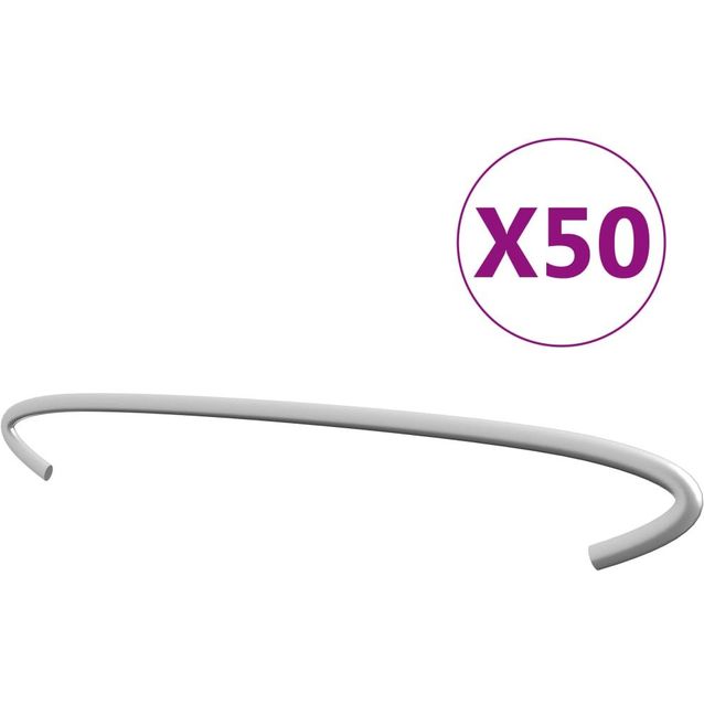 Kivikorien koukut, 50kpl, galvanoitu teräs, 30cm