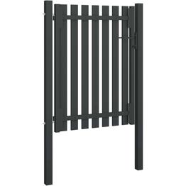 Puutarhan aitaportti teräs 1x1.75m antrasiitti