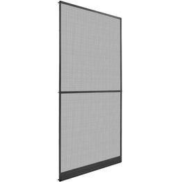 Saranoitu hyönteisverkko oviin, 100x215 cm, antrasiitti