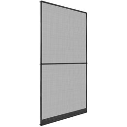 Saranoitu hyönteisverkko oviin, 120x240 cm, antrasiitti