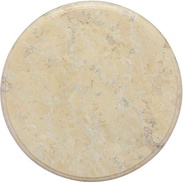 Pöytälevy, kerma, ø40x2,5 cm, marmori