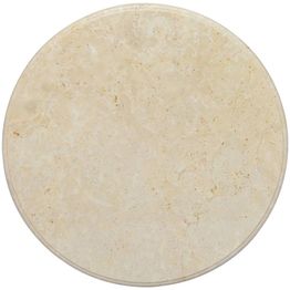 Pöytälevy, kerma, ø60x2,5 cm, marmori