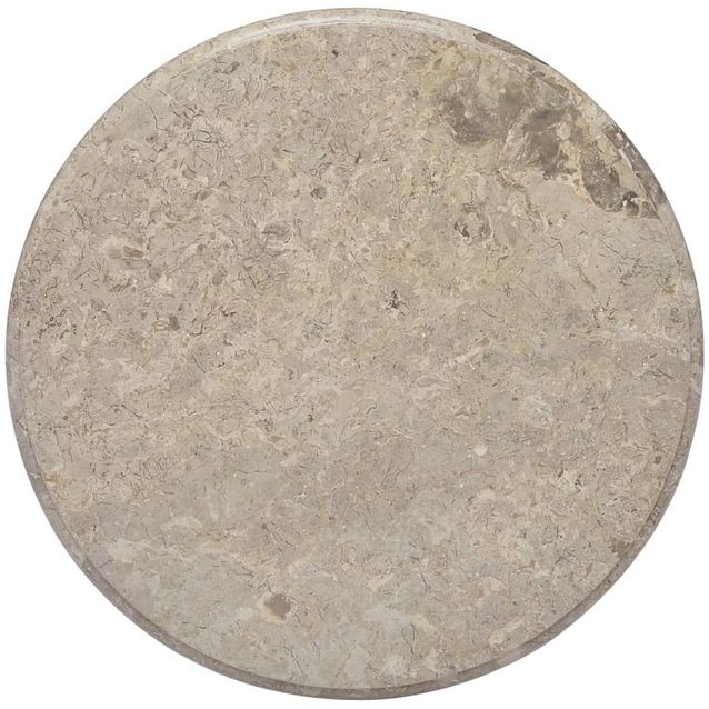 Pöytälevy, harmaa, ø60x2,5 cm, marmori