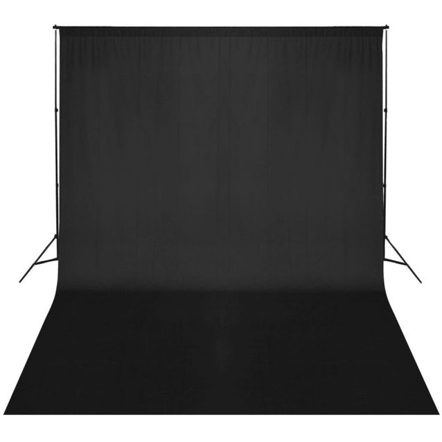 Taustakankaan tukijärjestelmä, 500x300 cm, musta