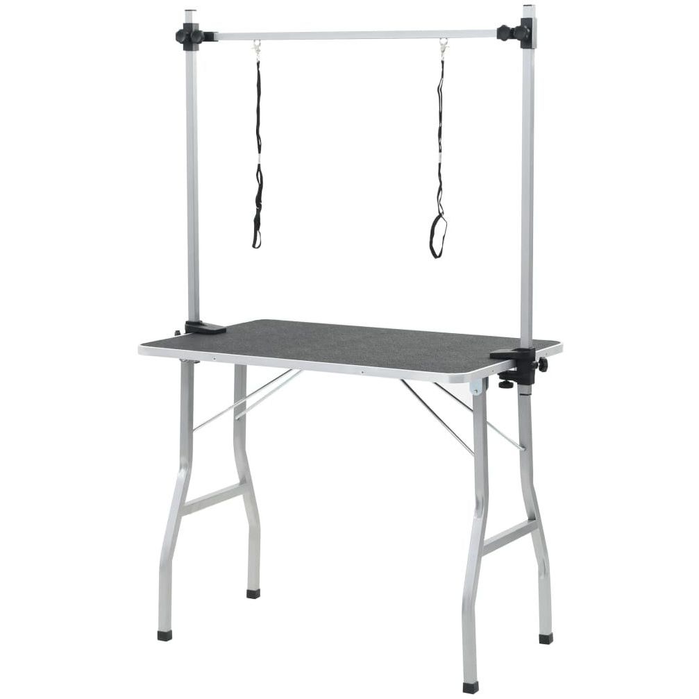 Trimmauspöytä lemmikeille, säädettävä, 2 silmukkaa, 1600x1050x615mm