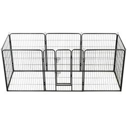 Pentuaitaus, 8 paneelia, 80x100cm, teräs, musta