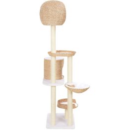 Kissan kiipeilypuu, sisal-pylväällä, 60x40x180cm, meriheinä