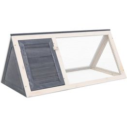 Kaninkoppi, 98x50x41cm, harmaa puu