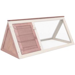 Kaninkoppi, 98x50x41cm, ruskea puu