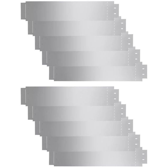 Nurmikkoaita, 10kpl, galvanoitu teräs, 100x20cm