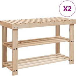 Kenkäpenkki FinePRICE, täyspuu, 2 kpl, 2-in-1