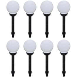 Ulkolamput polulle, 8 kpl, LED, 15 cm maapiikillä