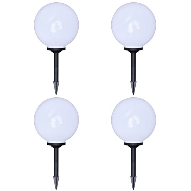 Ulkolamput polulle, 4 kpl, LED, 30 cm maapiikillä