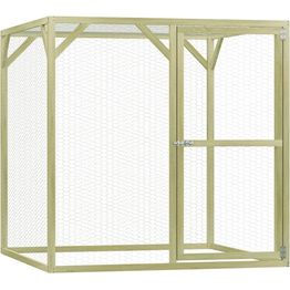 Kanahäkki, 1,5x1,5x1,5m, kyllästetty mänty