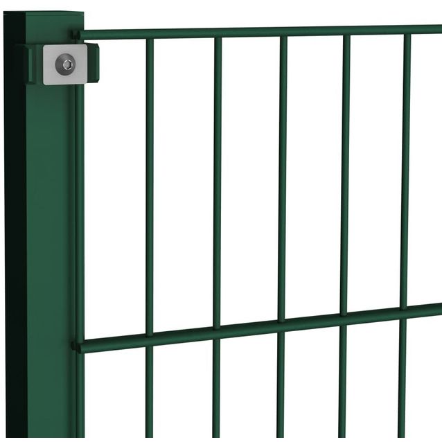 Aitapaneeli tolpilla, jauhemaalattu, 1.2x11.9m, vihreä