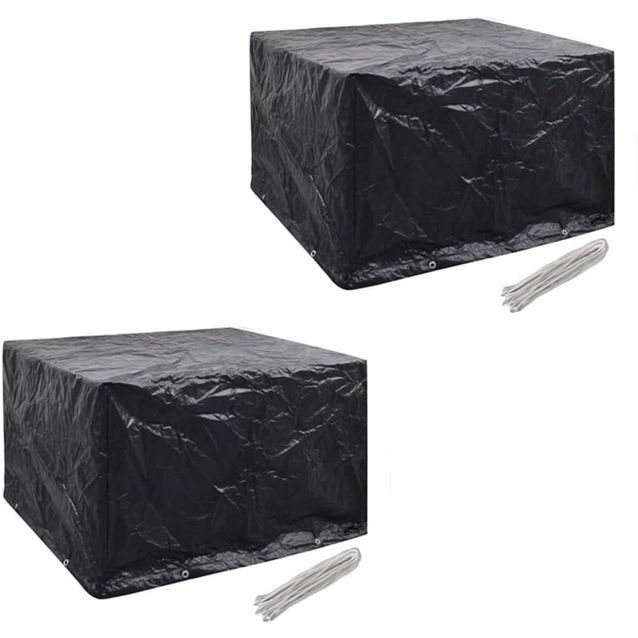 Puutarhahuonekalujen suojat 2 kpl, 8 purjerengasta, 113x113 cm