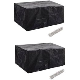 Puutarhakalustesuojat 2 kpl 8 purjerengasta 180x140 cm