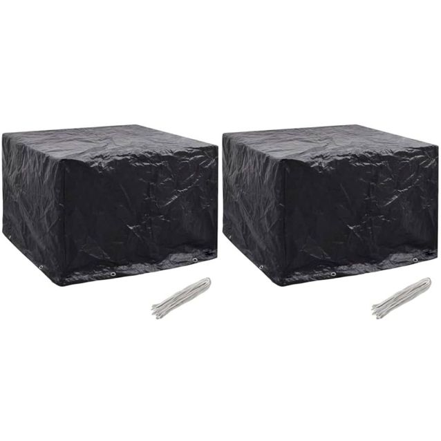 Puutarhakalusteiden suojat 2 kpl, 8 purjerengasta, 122x112x98 cm