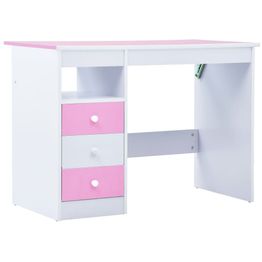 Lasten piirustuspöytä, kallistettava, vaaleanpunainen ja valkoinen