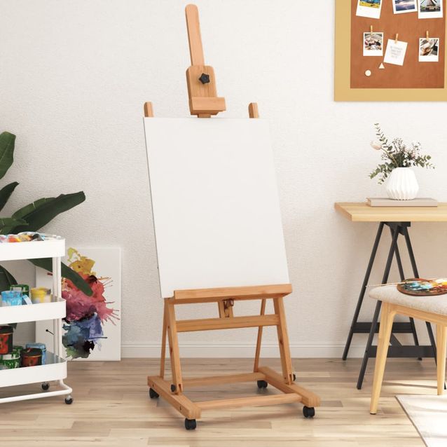 Maalausteline fineprice, 55x53,5x178 cm, täysi pyökki
