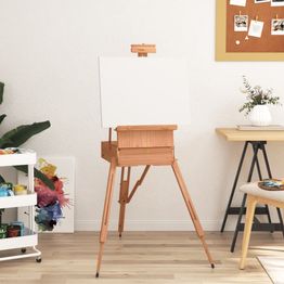 Maalausteline FinePRICE, 81 x 121 x 173 cm, täysi pyökki